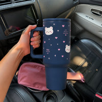 Cute Bear Tumbler with Handle