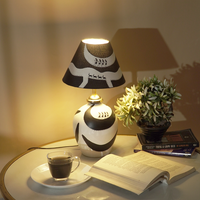 Artisan Noir Lamp – Handcrafted Black & White Aesthetic Light