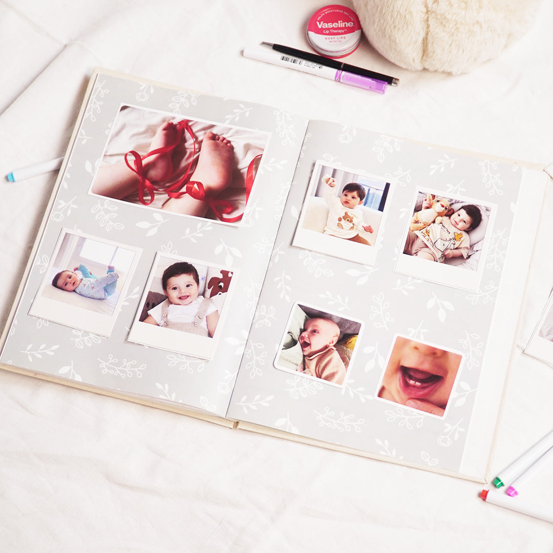 Baby Milestone Keepsake & Photo Album