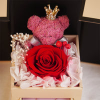 Luxury Surprise Gift Box with Roses & Teddy