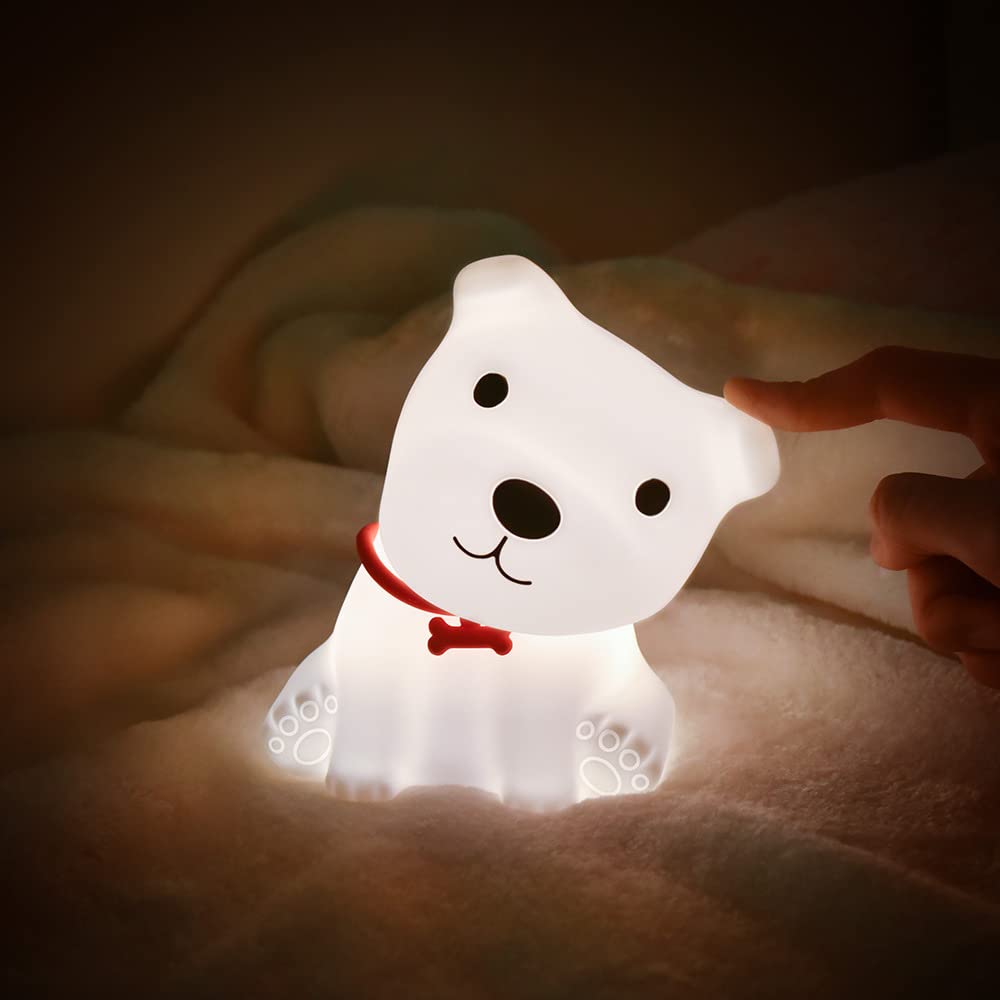 Cute Puppy Night Light Soft Silicone Lamp