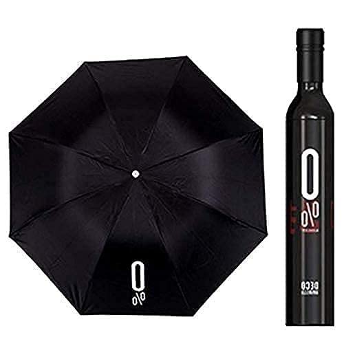 Wine Bottle Shape Mini Compact Foldable Umbrella