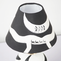 Artisan Noir Lamp – Handcrafted Black & White Aesthetic Light