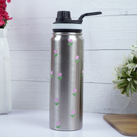 Stainless Steel Floral Printed Water Bottle