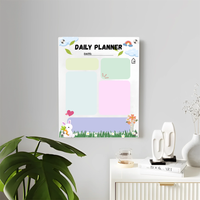 Acrylic Wall Task Milky Planner – Reusable & Stylish Organizer for Home, Office & Kids