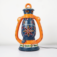 Handcrafted Terracotta Lantern Lamp – Tribal Art Motif
