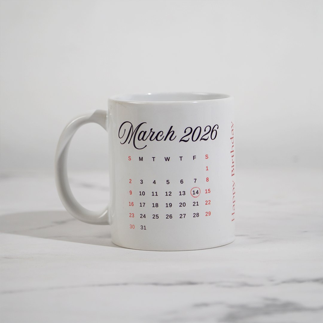 Birthday Print Custom Mug