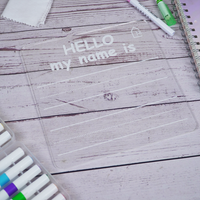 Reusable Name Writing Practice Board for Kids with pen box & Cleaning Cloth