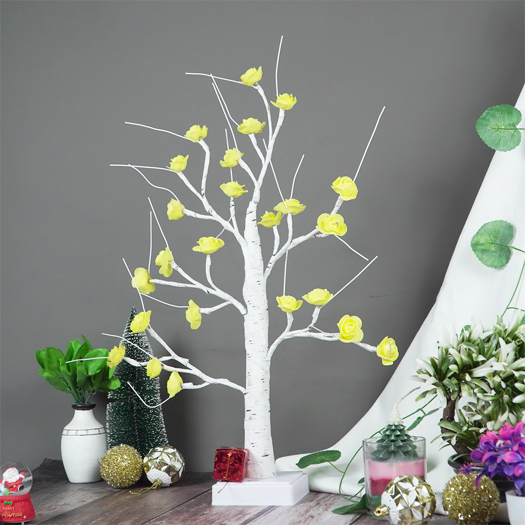 Yellow Blossom Decorative Tree Light – Rose Flower Table Lamp