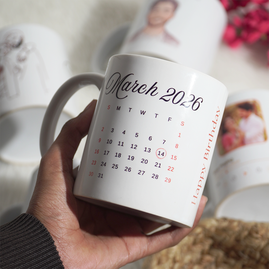 Birthday Print Custom Mug