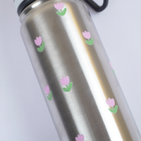Stainless Steel Floral Printed Water Bottle