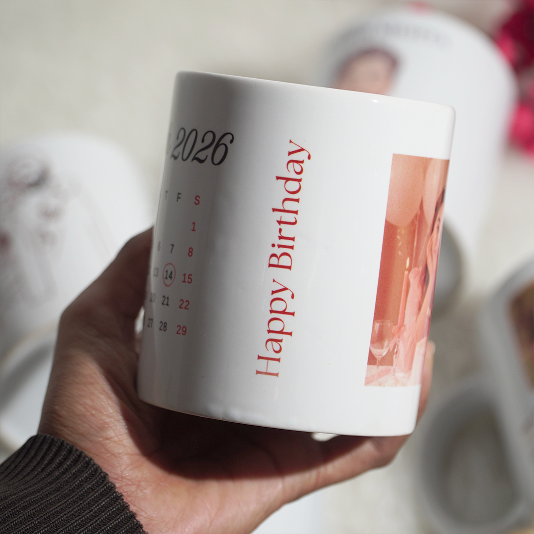 Birthday Print Custom Mug
