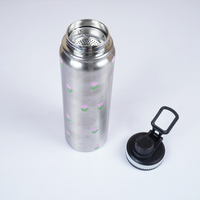 Stainless Steel Floral Printed Water Bottle