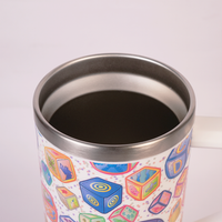 Candy Pop Kitty Stainless Steel Tumbler with Handle & Straw