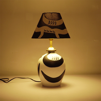Artisan Noir Lamp – Handcrafted Black & White Aesthetic Light