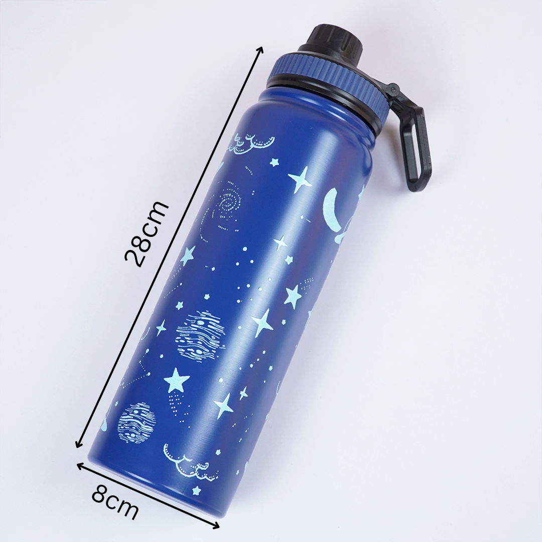Galaxy Print Stainless Steel Water Bottle