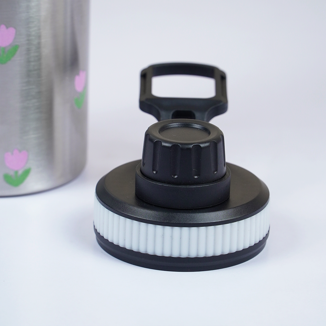 Stainless Steel Floral Printed Water Bottle