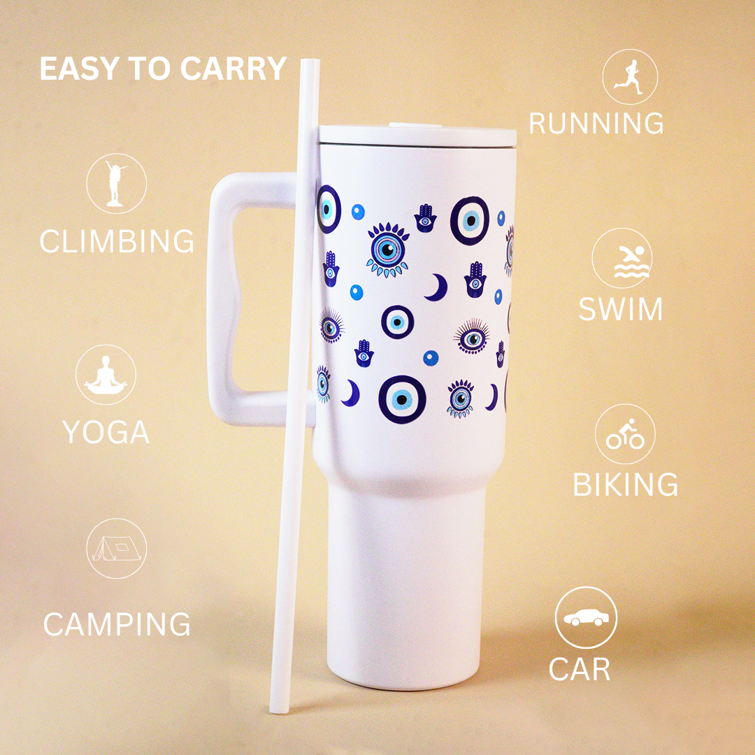 Good Vibes Only Tumbler – Evil Eye Designed Tumbler