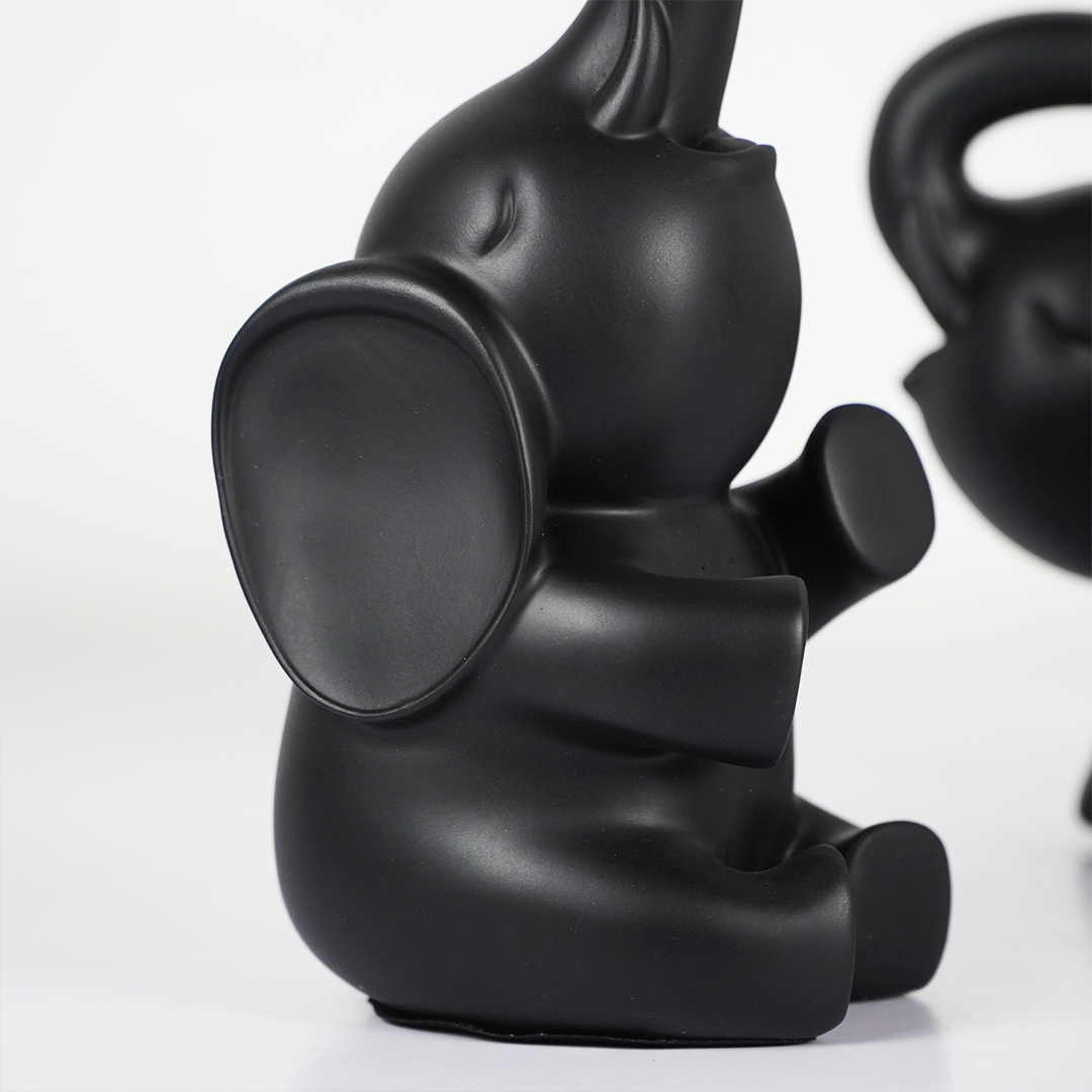 EleGlow™ Elephant Decor Showpiece – Modern Resin Art Sculpture with Light Accent set
