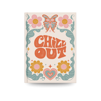 Chill Out Aesthetic Notebook – Cute Floral & Butterfly Design Journal for Daily Notes, Journaling & Gifting