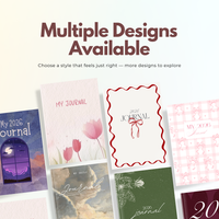 Aesthetic Journal Notebook | Minimal Floral Daily Diary