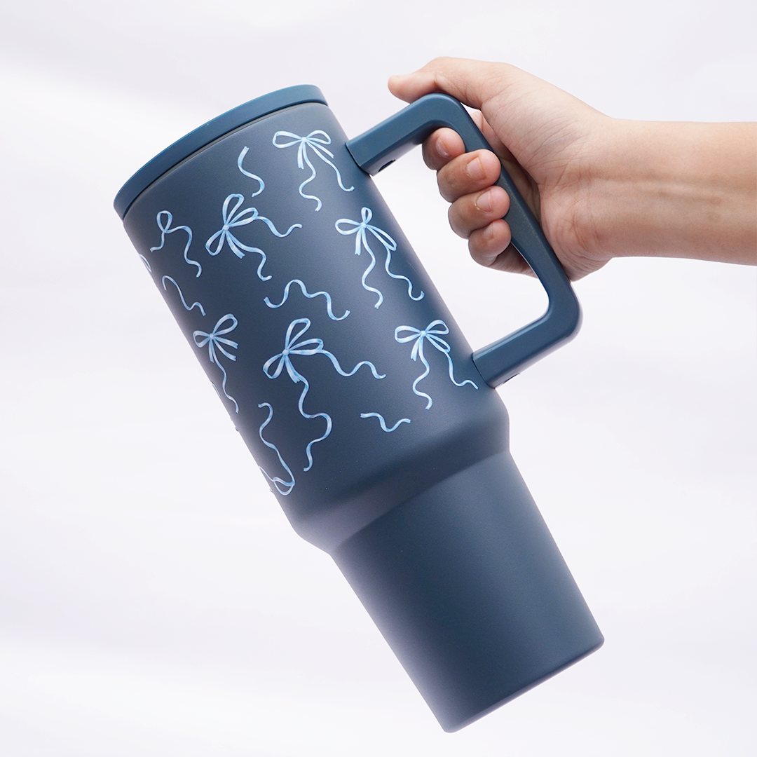 Blue  Stainless Steel Tumbler