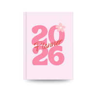 2026 Planner Diary – Cute Pink Daily Planner Notebook for Goal Planning, Journaling & Productivity