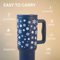 Winter Spark Blue Tumbler – Christmas Edition