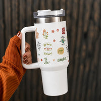 White Stainless Steel Travel Mug