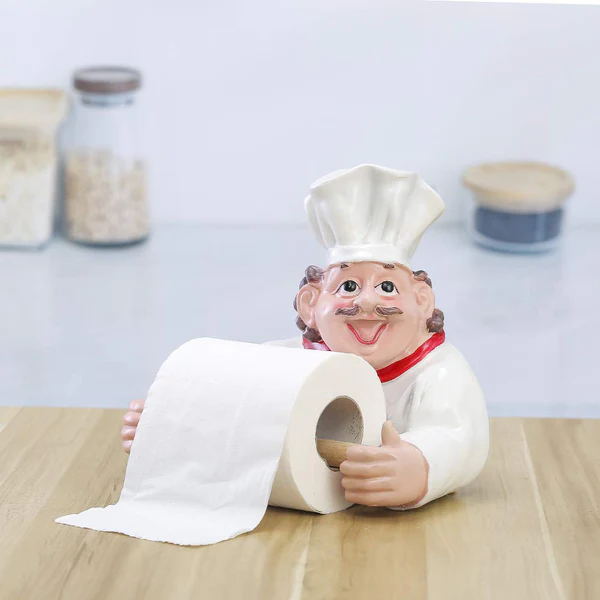 Chef Wall Mounted Tissue Paper Holder