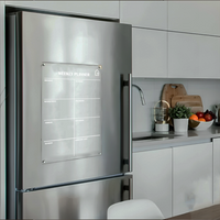 Premium Acrylic Weekly Fridge Planner & Grocery List Board