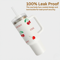 Personalized CherrySip™ Tumbler with Straw & Lid