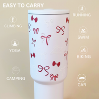 Christmas Red Bowies Tumbler