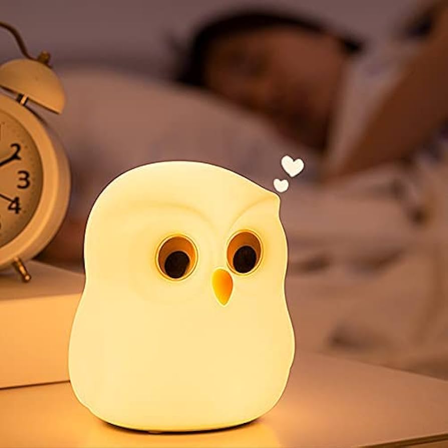 Cute Owl Kids Night Light Lamp