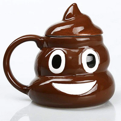 Poop Shape Mug With Lid