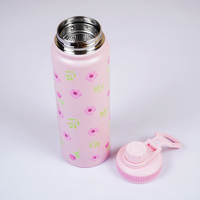 Floral rose Design Stainless Steel Bottle
