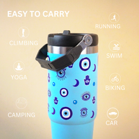 Evil Eye Protection with Hamsa Hands Insulated Tumbler