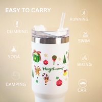 Merry Christmas White Insulated Tumbler