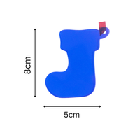 Blue Socks designed Christmas Decoration Ornaments- Set of 6