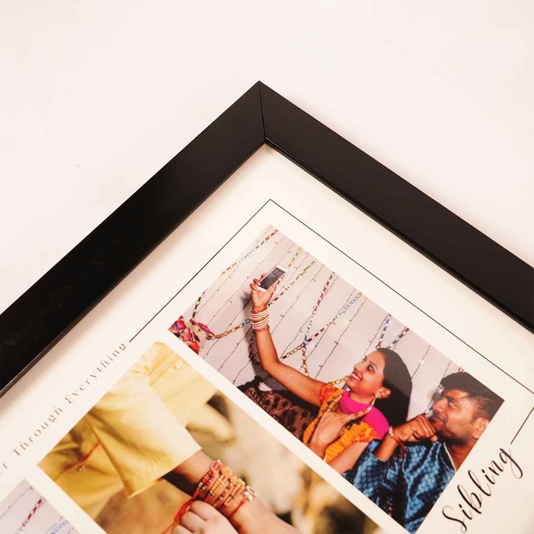 Personalized  LOVEING Brother Sister Photo ON RAKHI Frame Gift