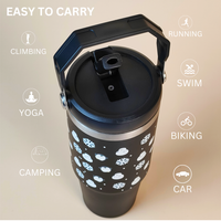 Winter Snow man with Penguin Tumbler