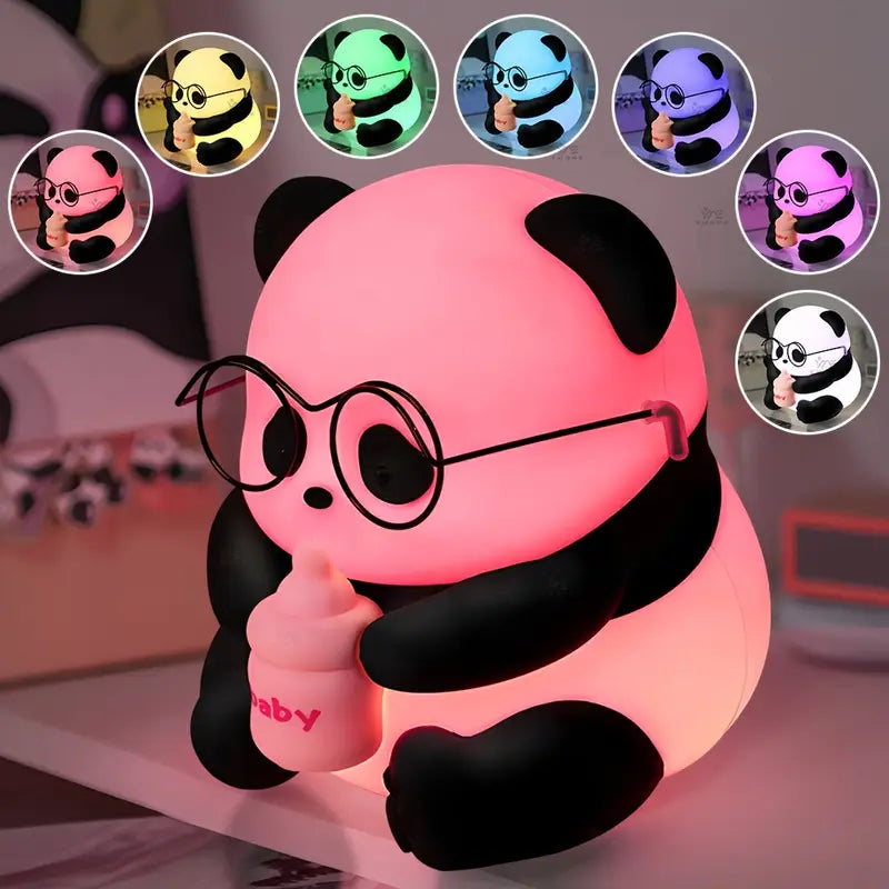 Cute Baby Panda Rechargeable Night Light