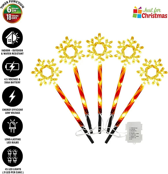 Solar Christmas Snow Flakes  Light