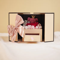 Luxury Surprise Gift Box with Roses & Teddy