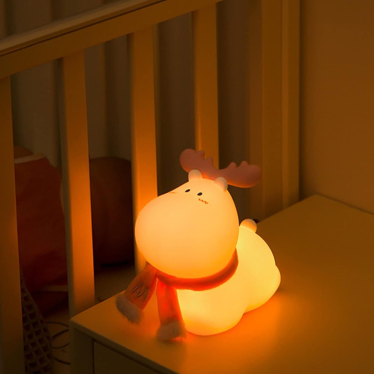 Reindeer Color Changing Rechargable Silicone Night Lamp