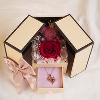Luxury Surprise Gift Box with Roses & Teddy