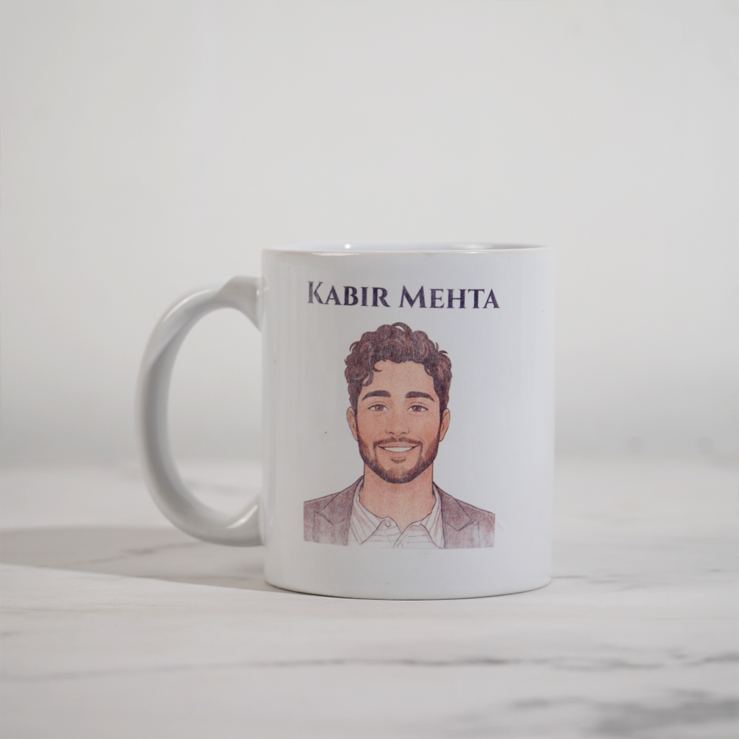Sketch Face Print Personalized Mug