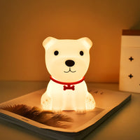 Cute Puppy Night Light Soft Silicone Lamp