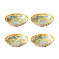 Vibrant Sunshine Bloom Ceramic Bowls – Set of 4 (220ml each)