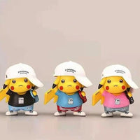 Pikachu Cartoon Action Idols Figures Cartoon Action Figures for Car Dashboard, Office Desk/Study Table (Pack of 3)